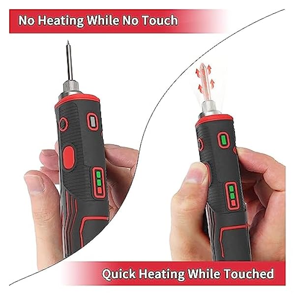 Lödning kit Sladdlös elektrisk lödkolvsats, laddningsbart lödverktyg, professionellt bärbart svetsverktyg (Color : LD006A Tips, Size : 1)